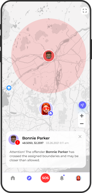offenderwise mobile app for victim